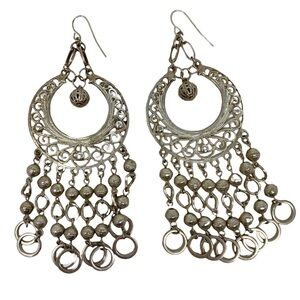Vintage Boho Filigree Dangle Earrings